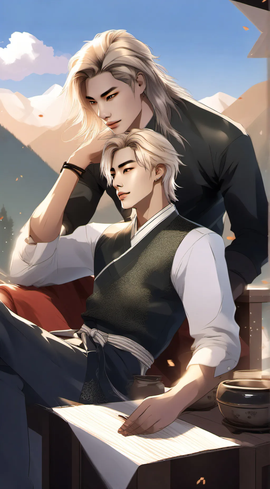 ai character: hyunlix  background