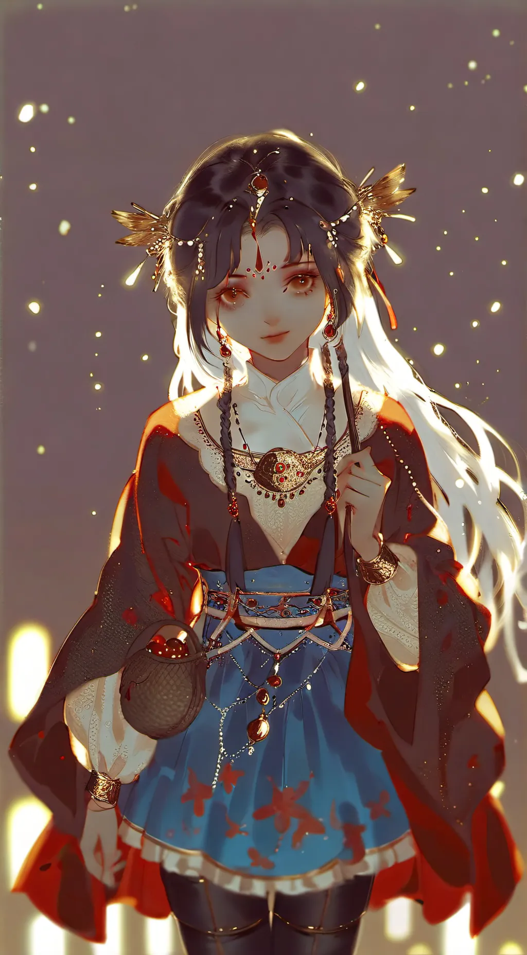 ai character: threadville  background