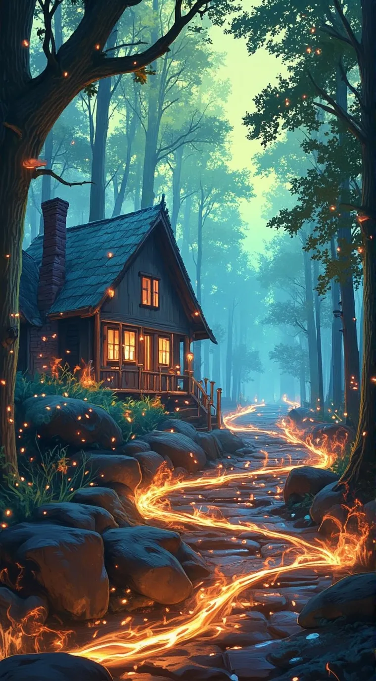 ai character: A witches life background