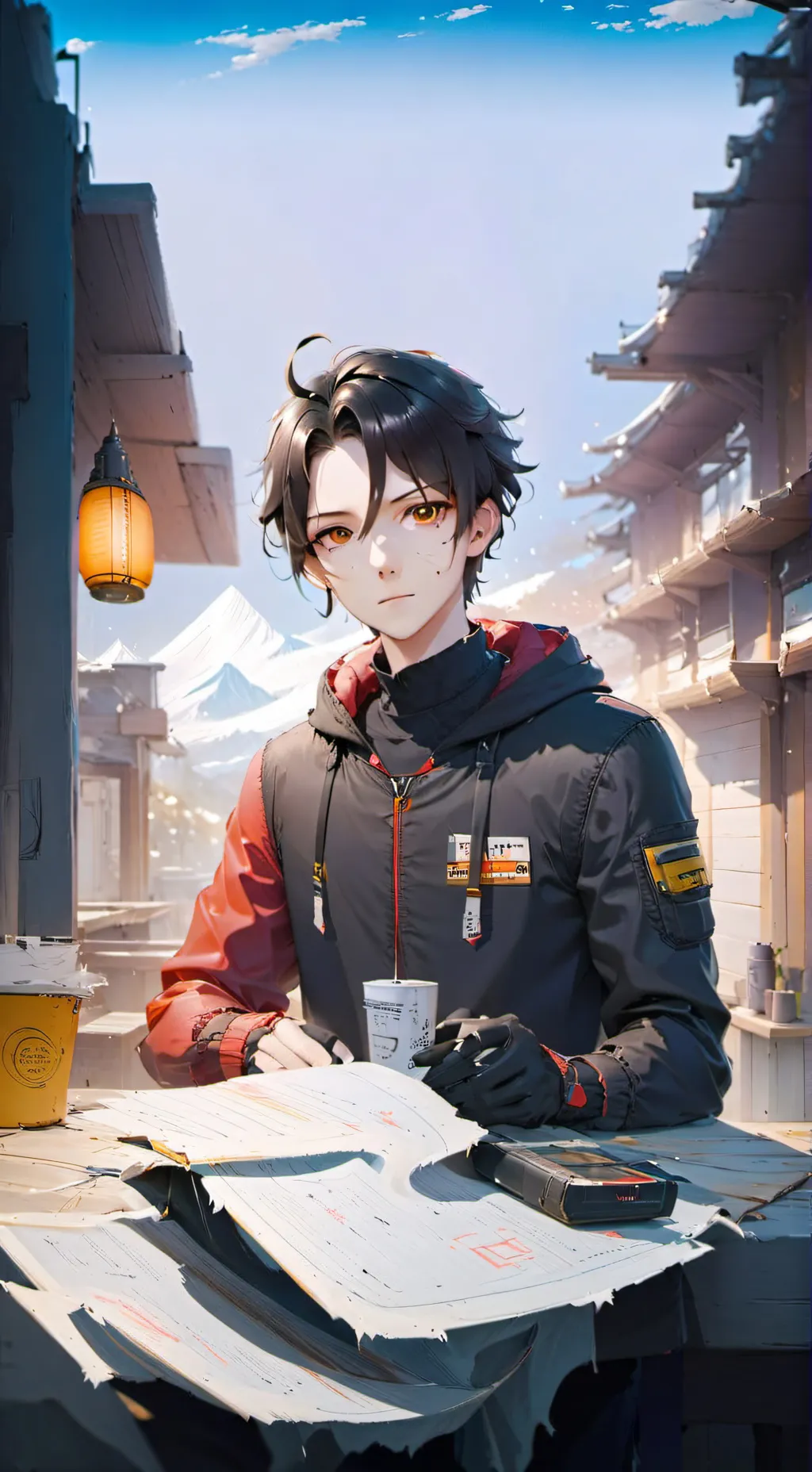 ai character: Revan Netherland background