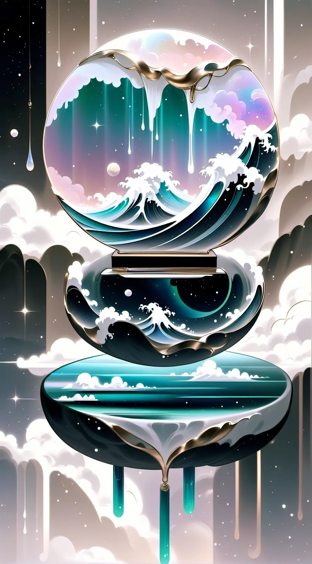 ai character: abandoned island background