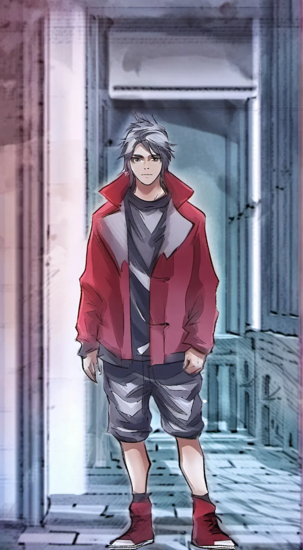 ai character: nabi y santi background