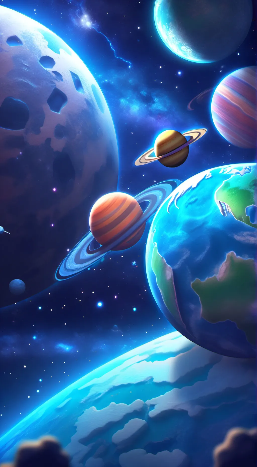 ai character: solarballs background