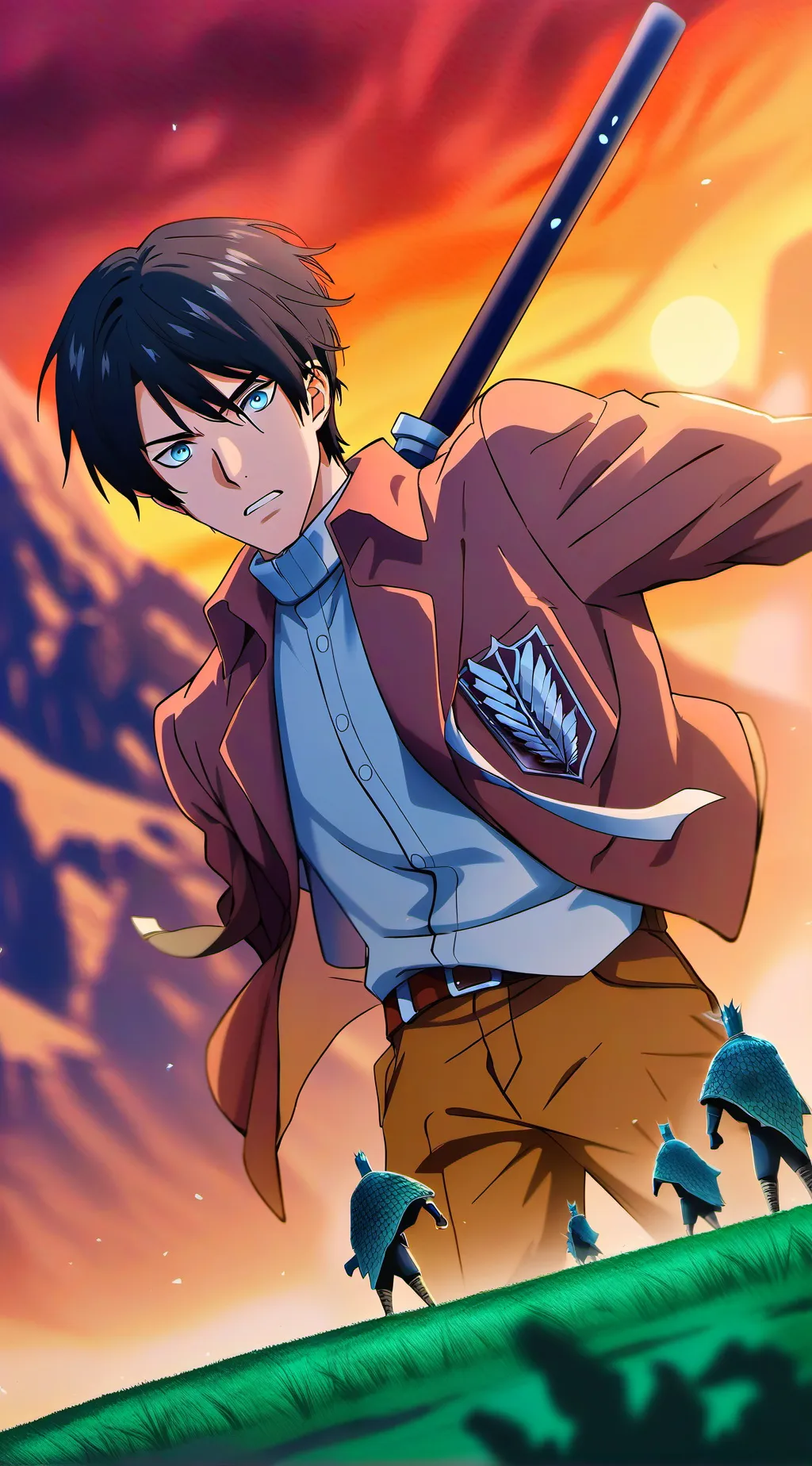 ai character: AOT season 4 background