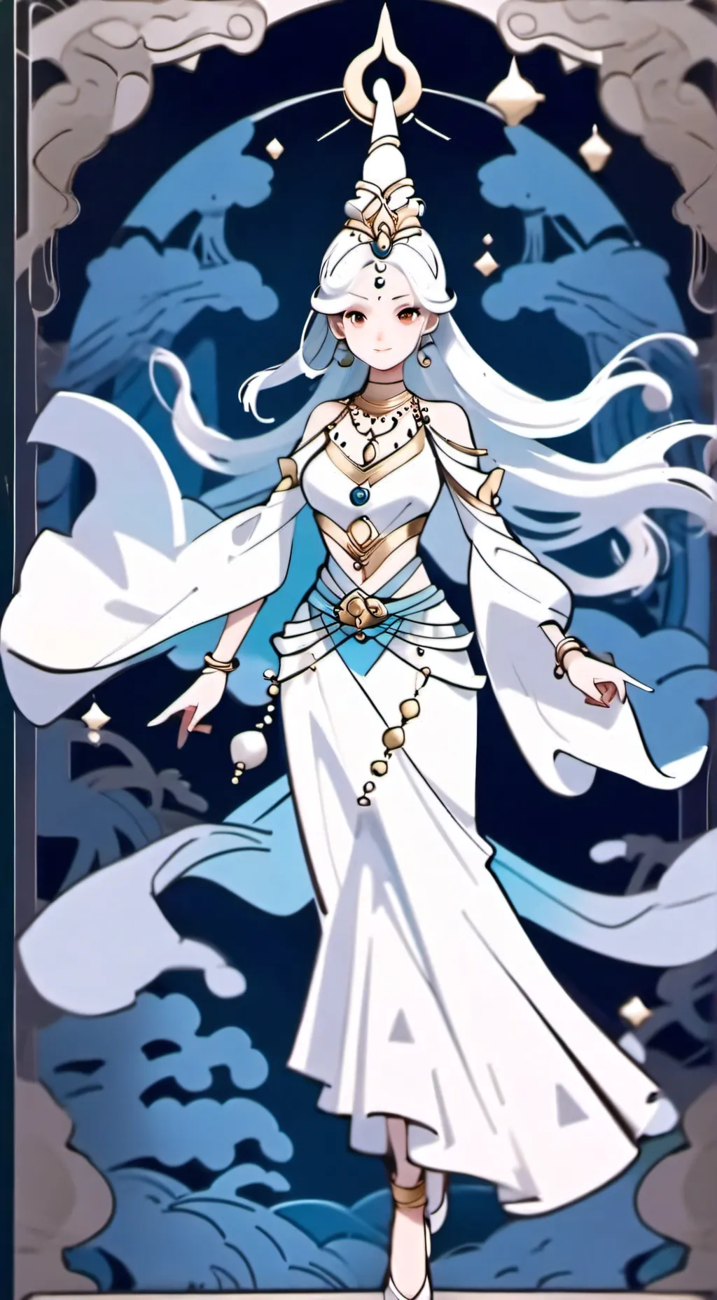 ai character: Hh genie background