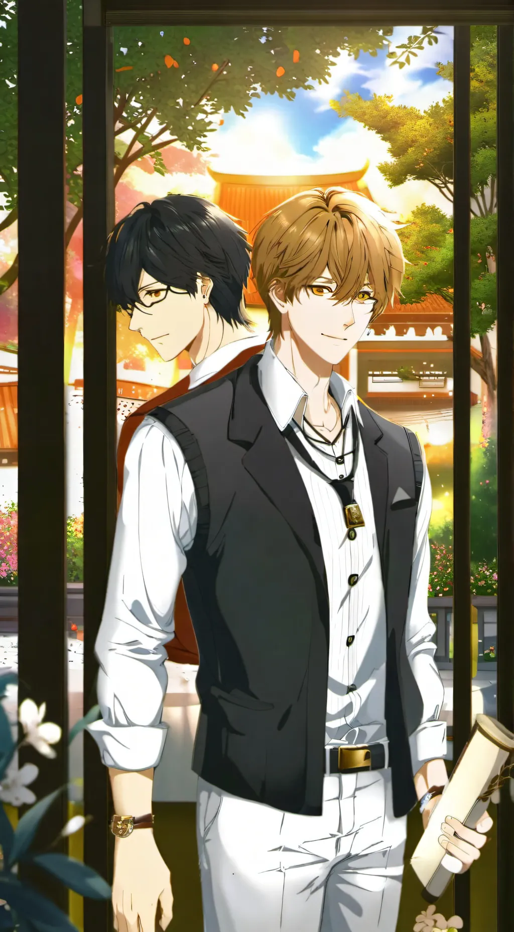 ai character: CSM x JJK background