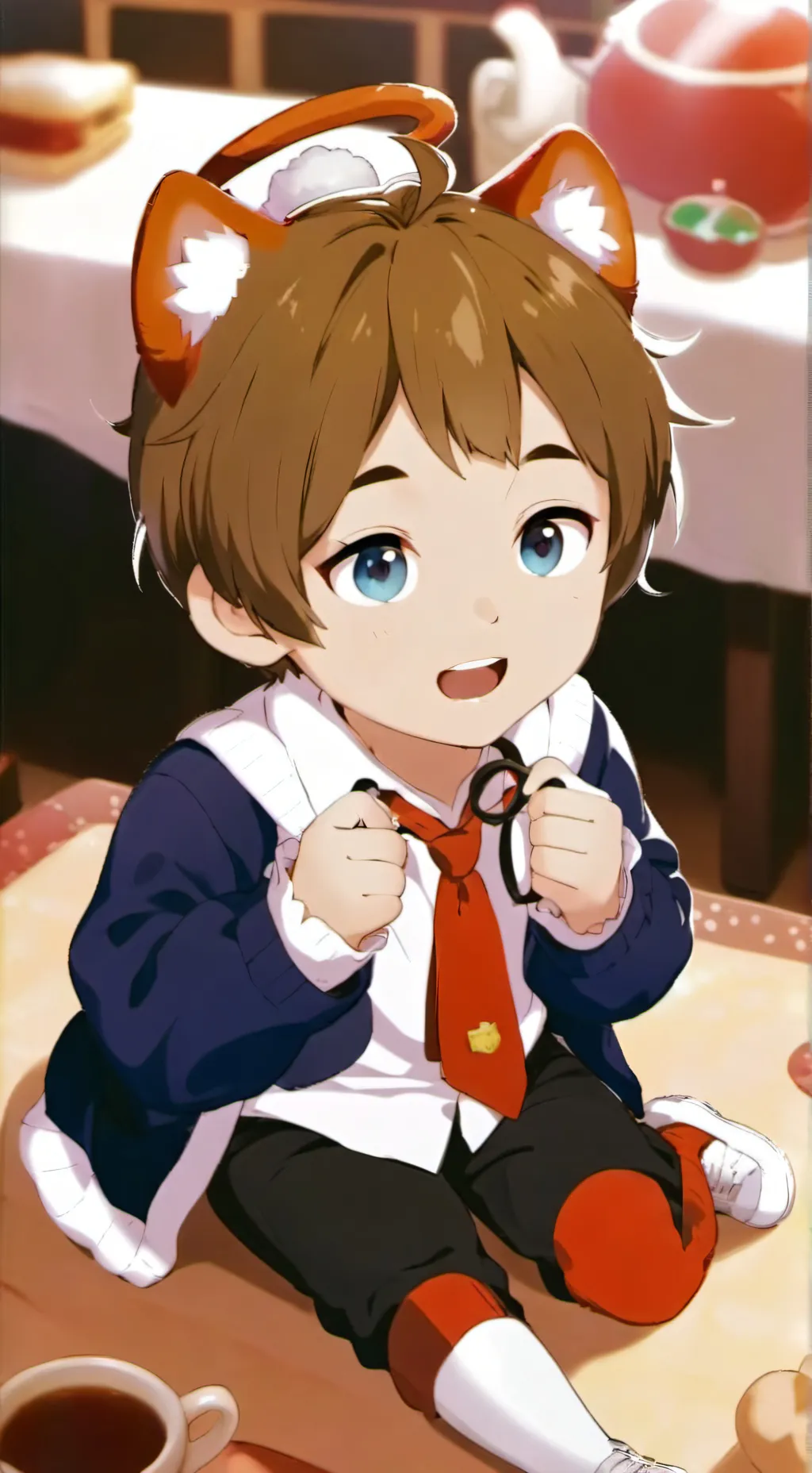 ai character: Pudding’s delight  background