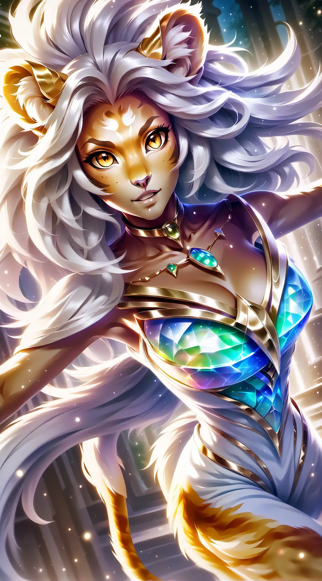 ai character: Stealthy Tan Spirit background