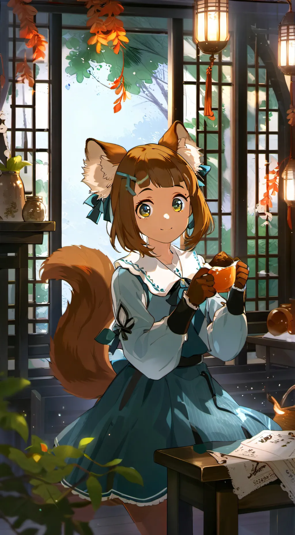 ai character: Rusalka the Nut Hoarder background