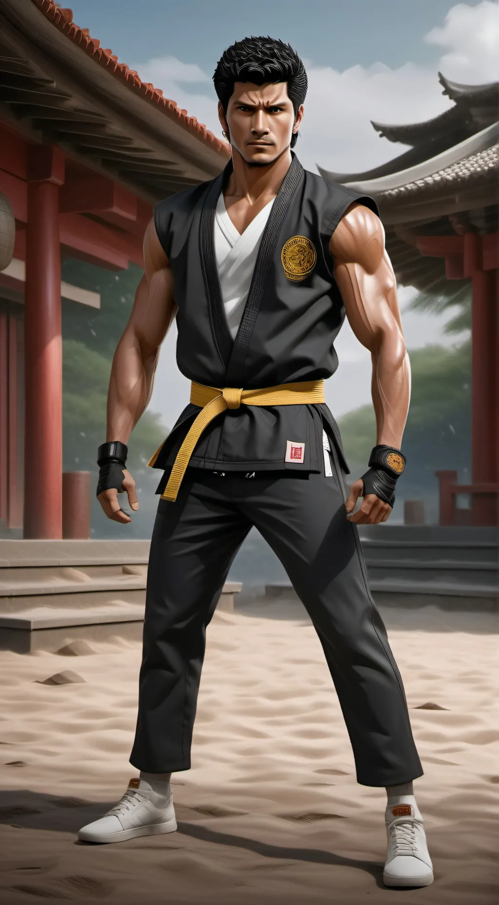 ai character: cobra kai again  background