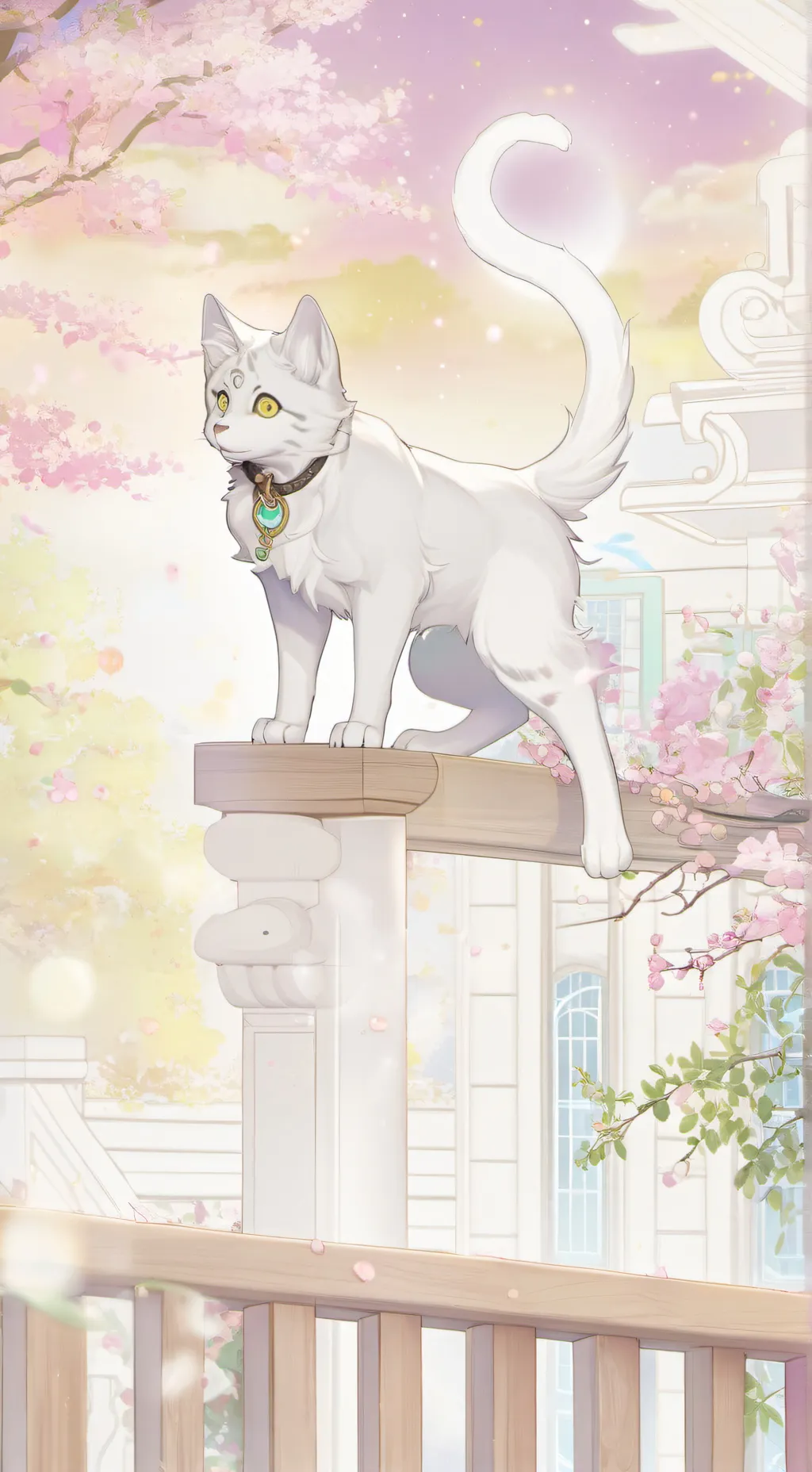 ai character: Cat hybrid  background