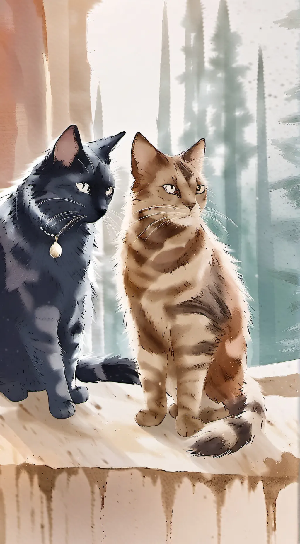 ai character: ◇Crowfeather◇ background