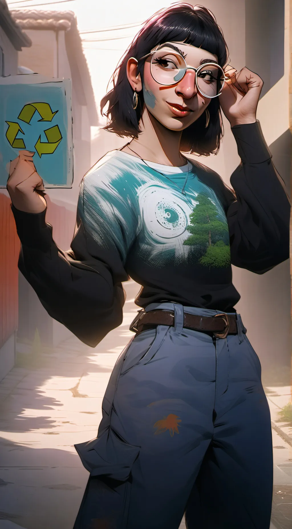 ai character: Beatriz  background