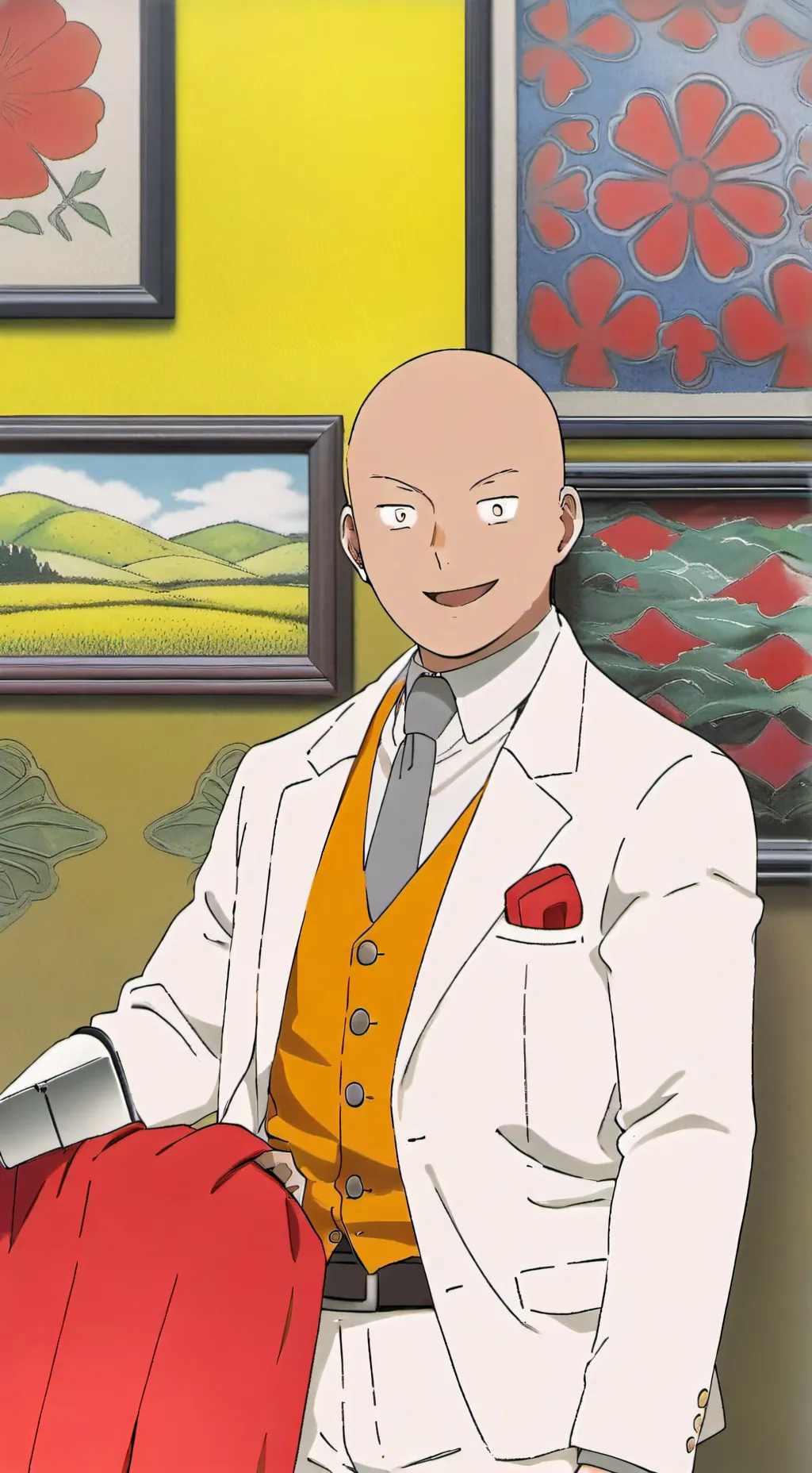 ai character: Saitama background