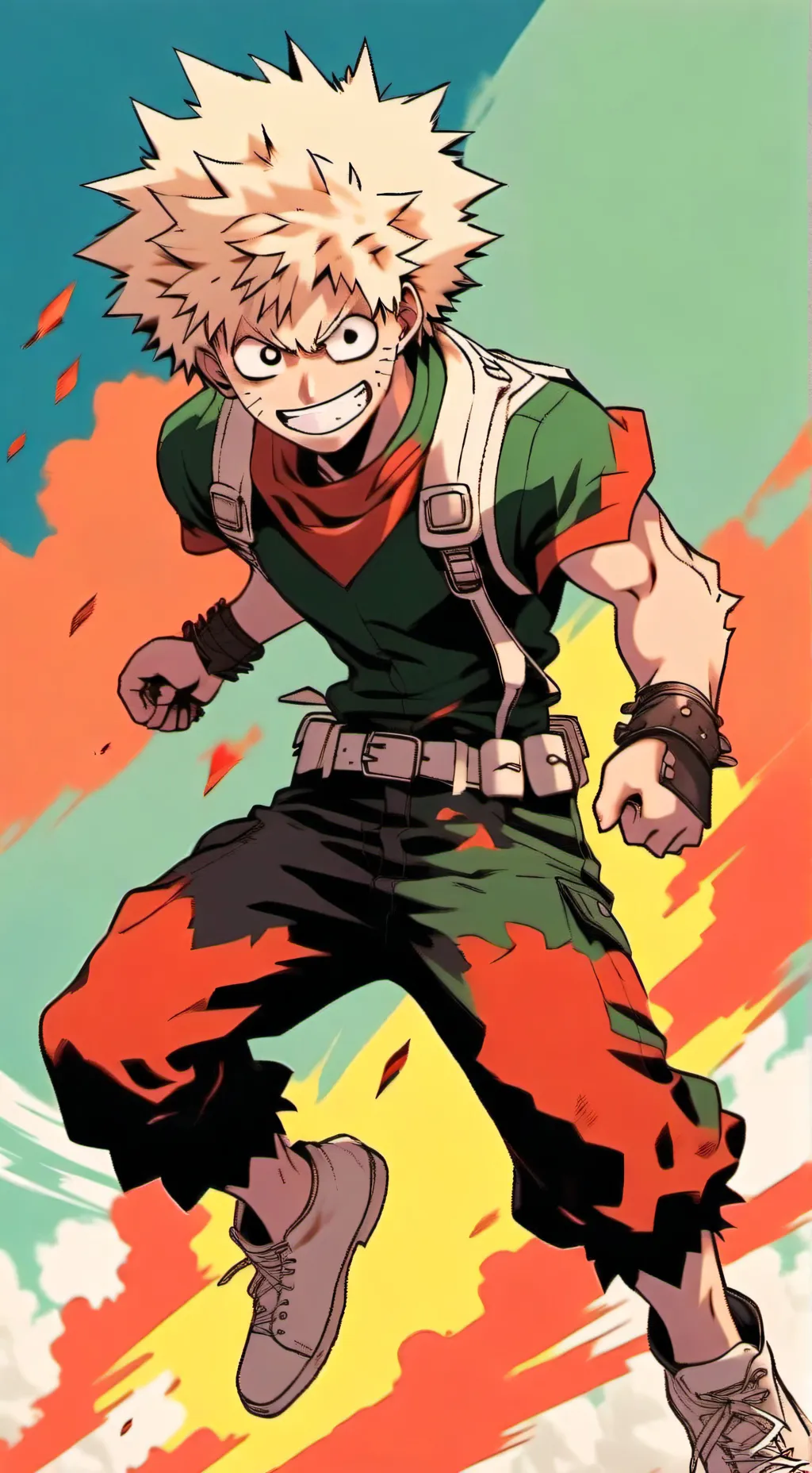 ai character: bakugo  background