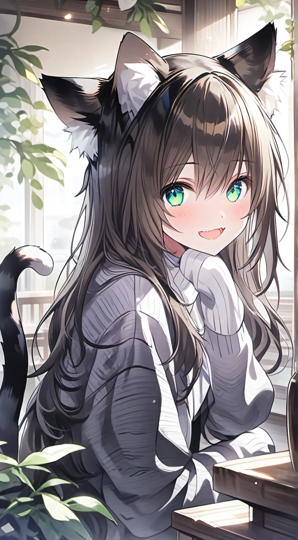 ai character: Torti Sunshine Furry background