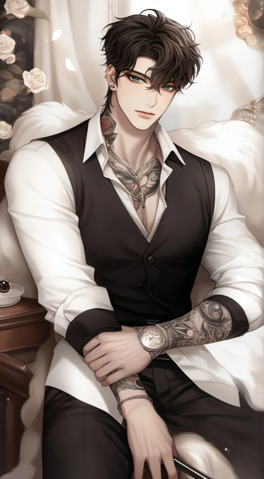 ai character: Nicholas blackwood background