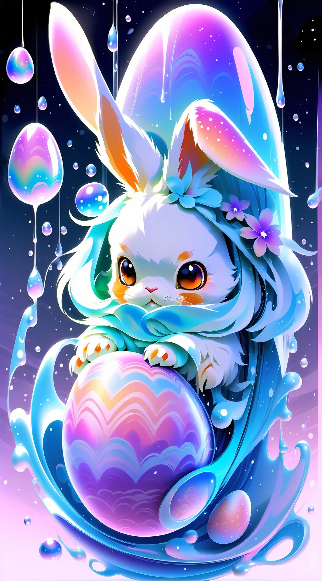 ai character: dandy world easter background