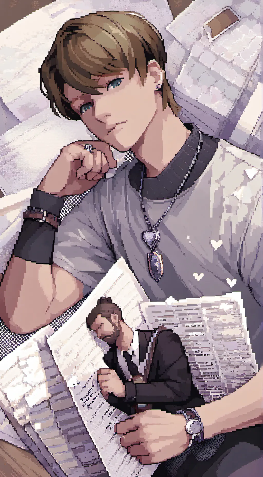 ai character: Chill guy  background