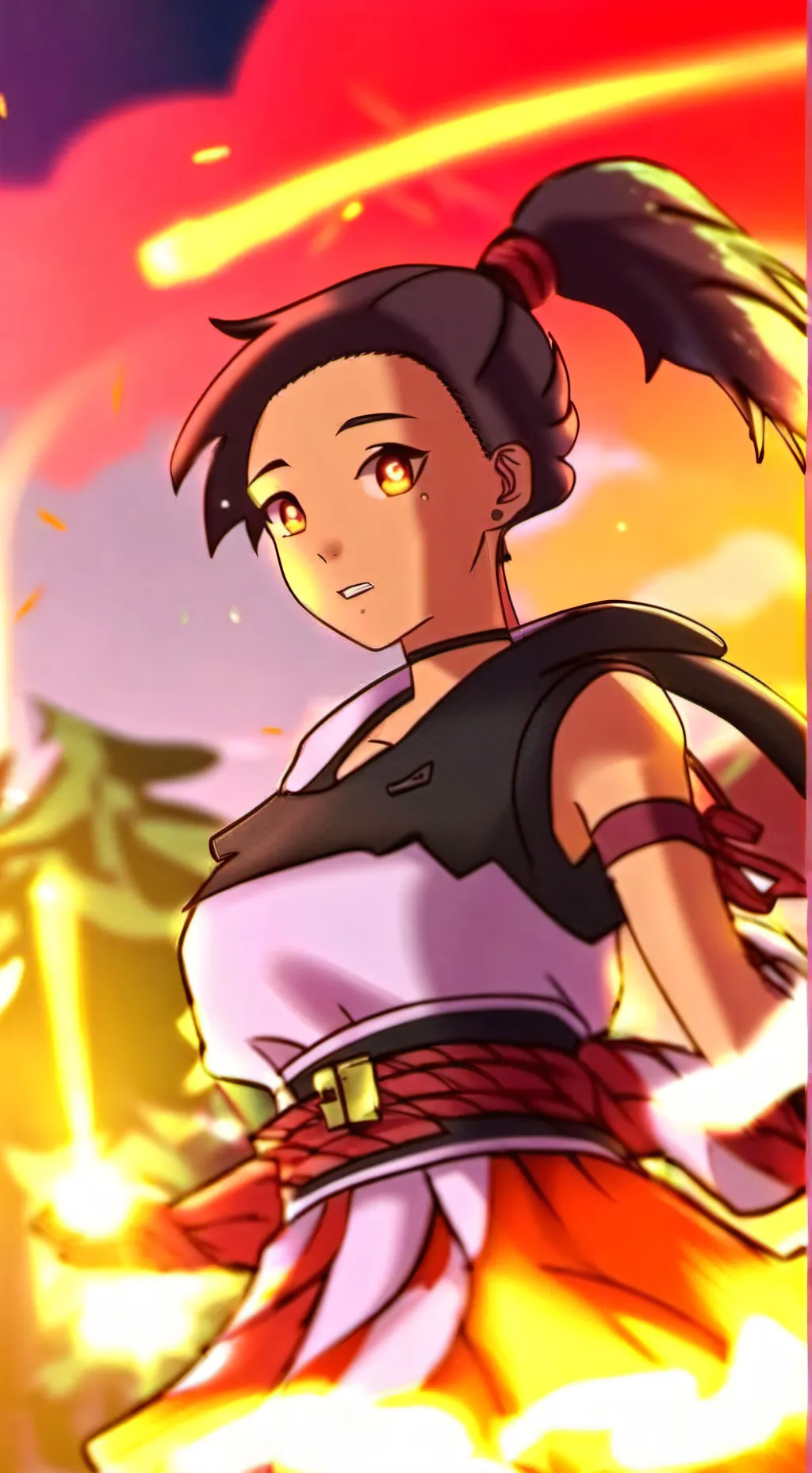 ai character: Nemona background