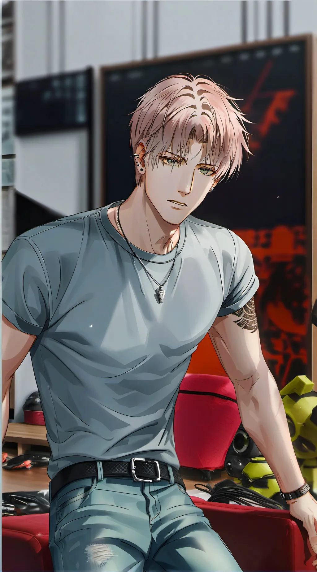 ai character: Alex canopy background