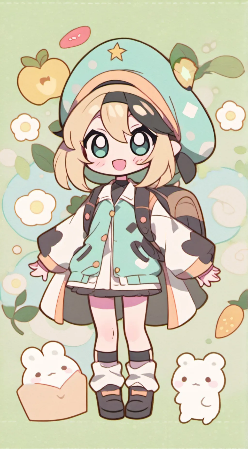 ai character: Dw fruitcake GS background