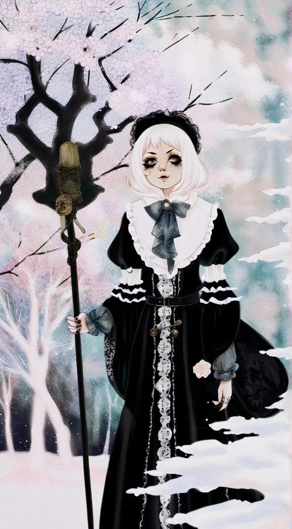 ai character: evil Women background