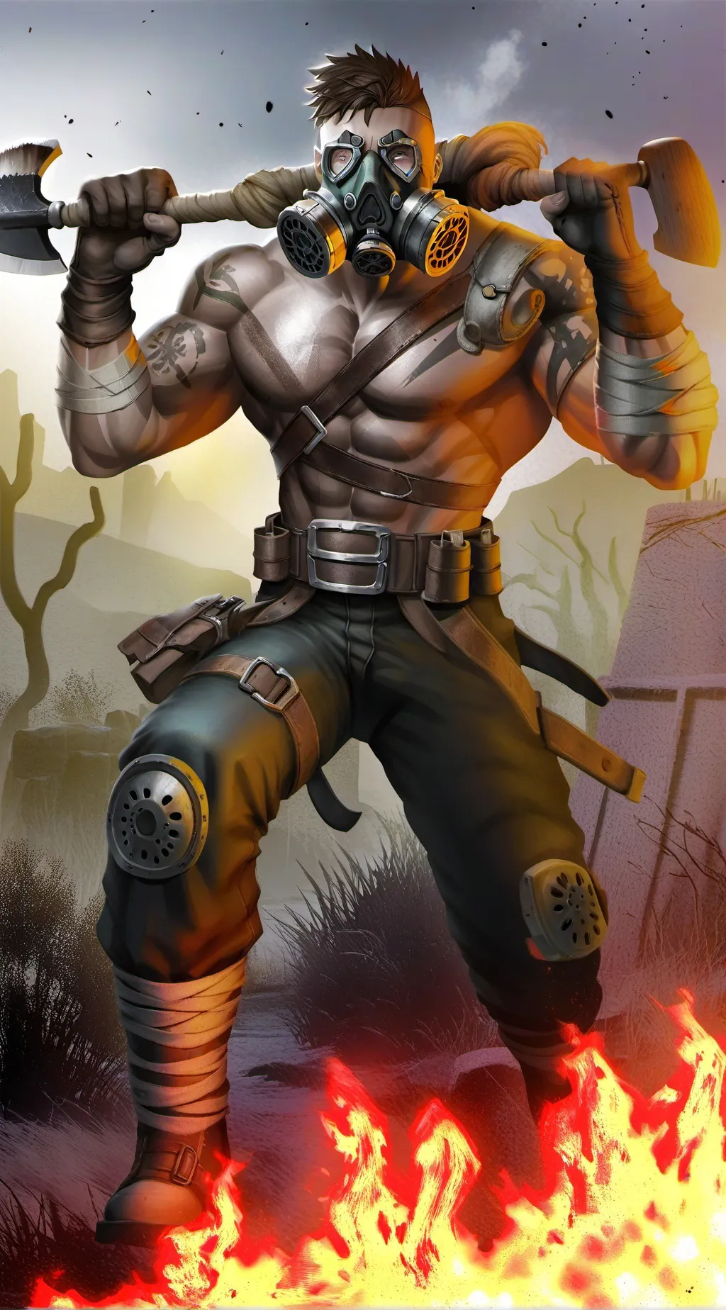 ai character: Криг background