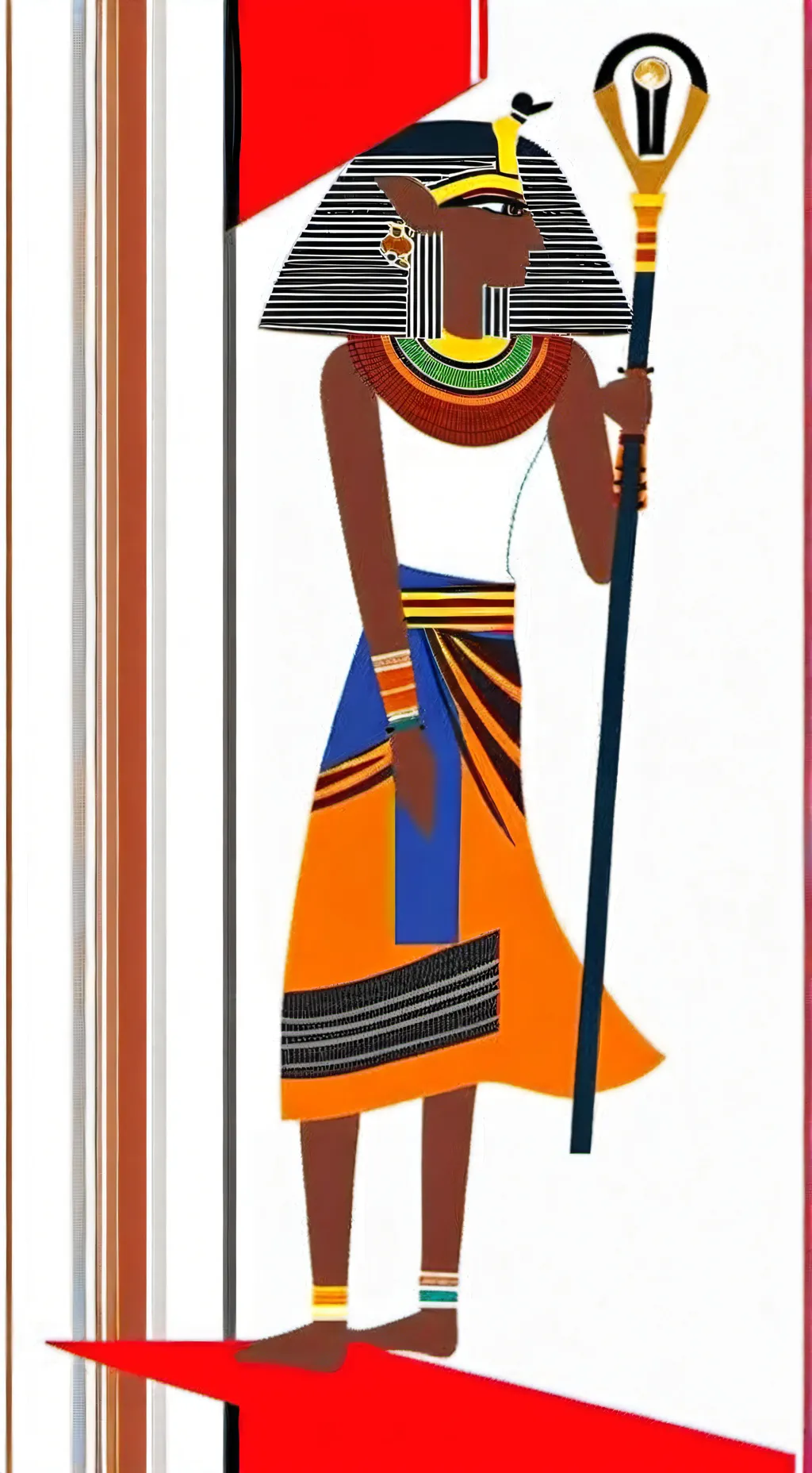 ai character: el farraon rey  background