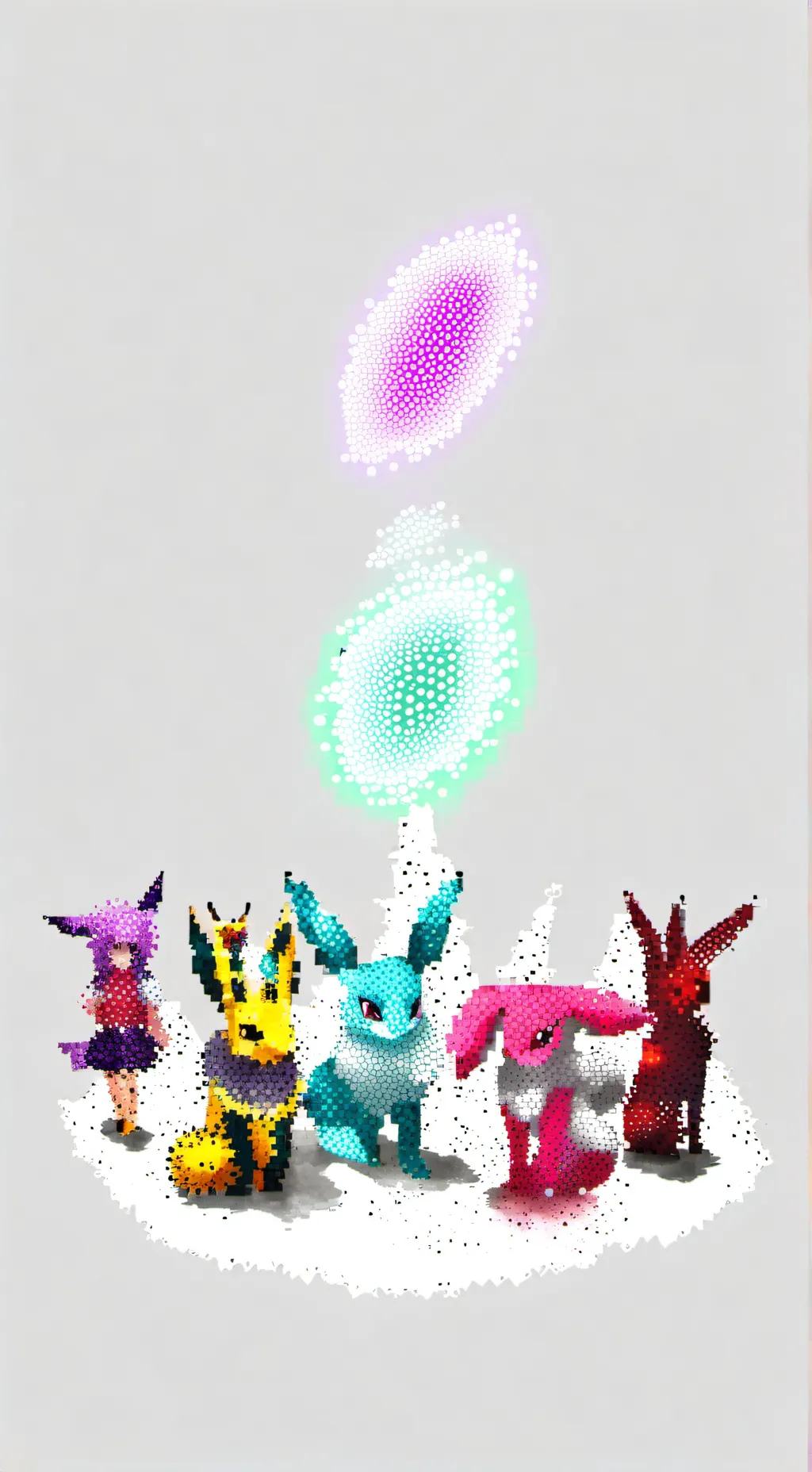 ai character: eevelutions background