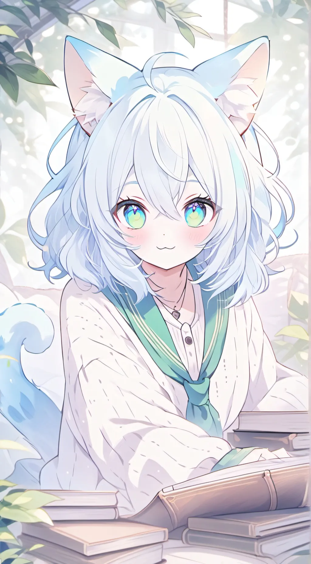 ai character: BlueFrost Spirit background