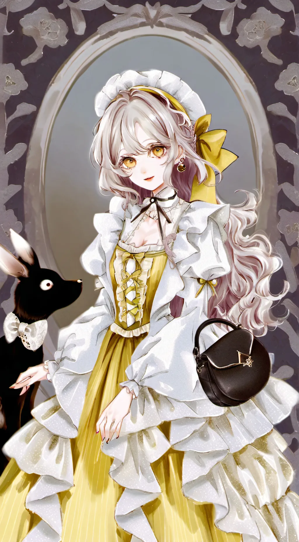 ai character: springlock suit  background