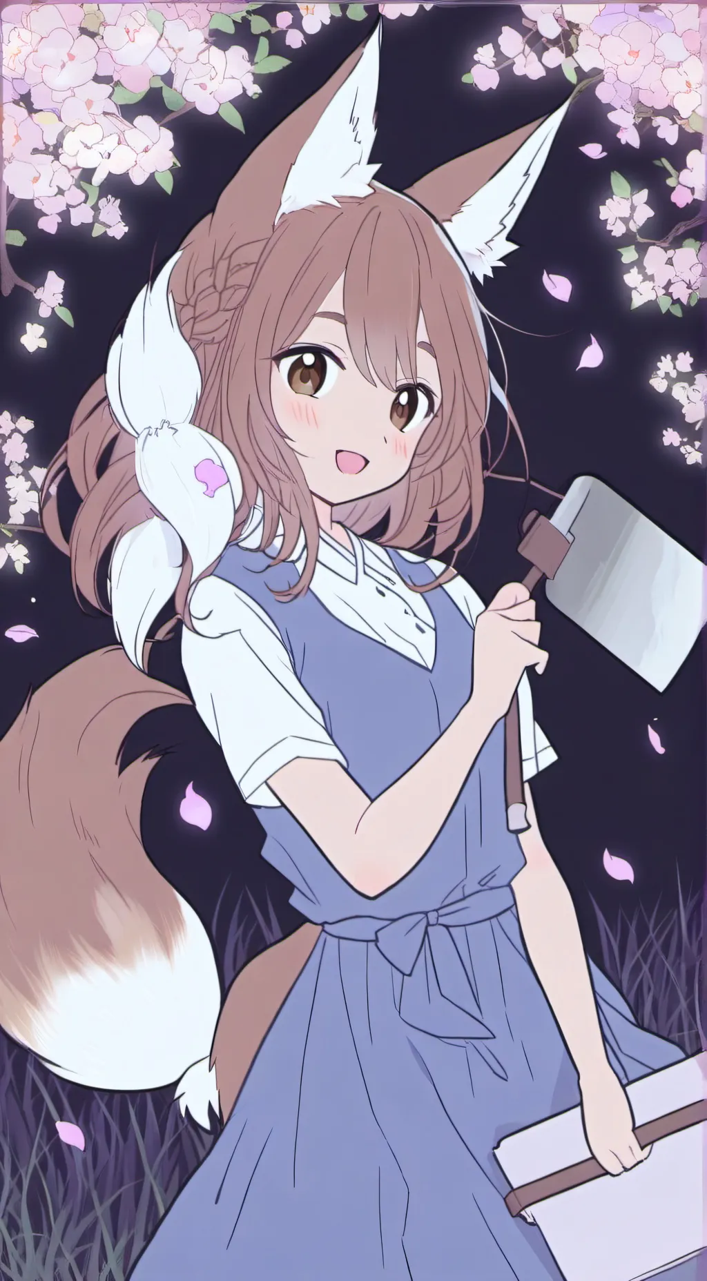 ai character: Russet Dig Spirit background