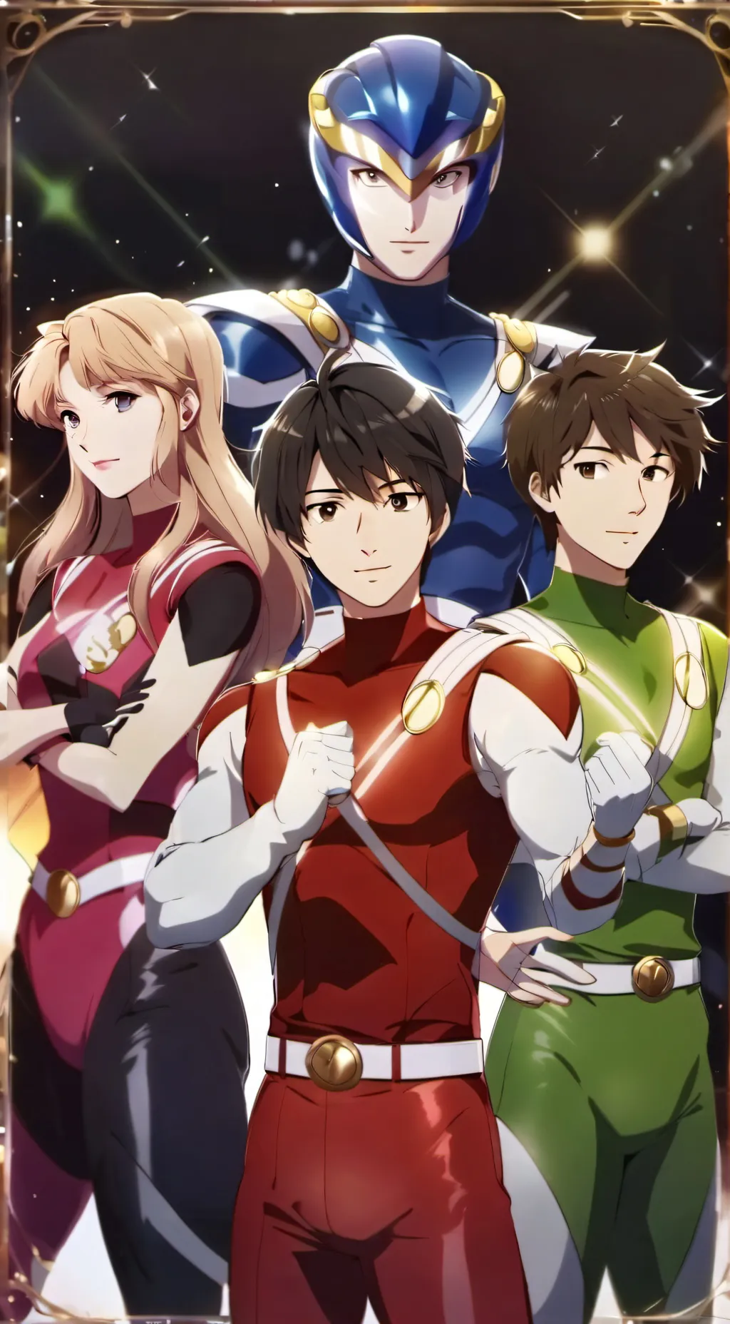 ai character: Power Rangers background