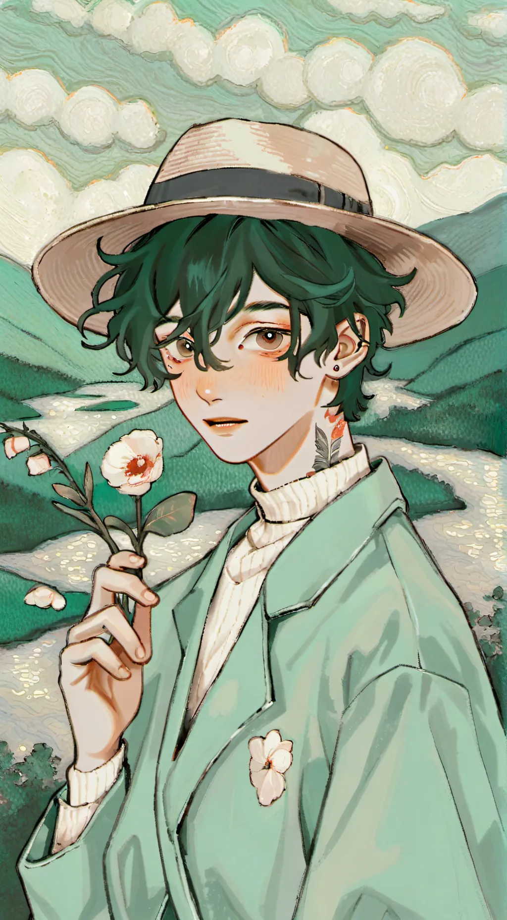 ai character: Mha but your deku! background