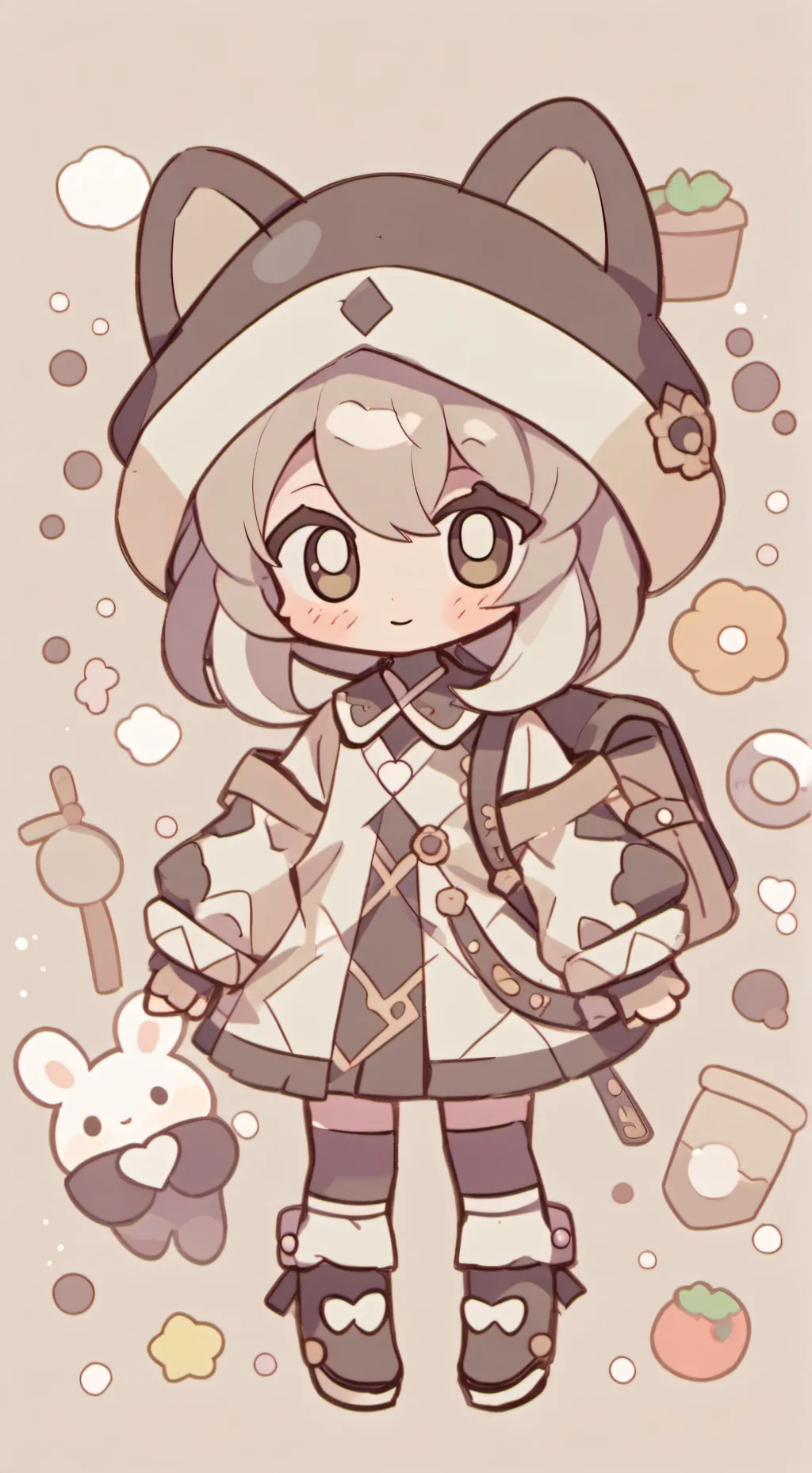 ai character: Vee background