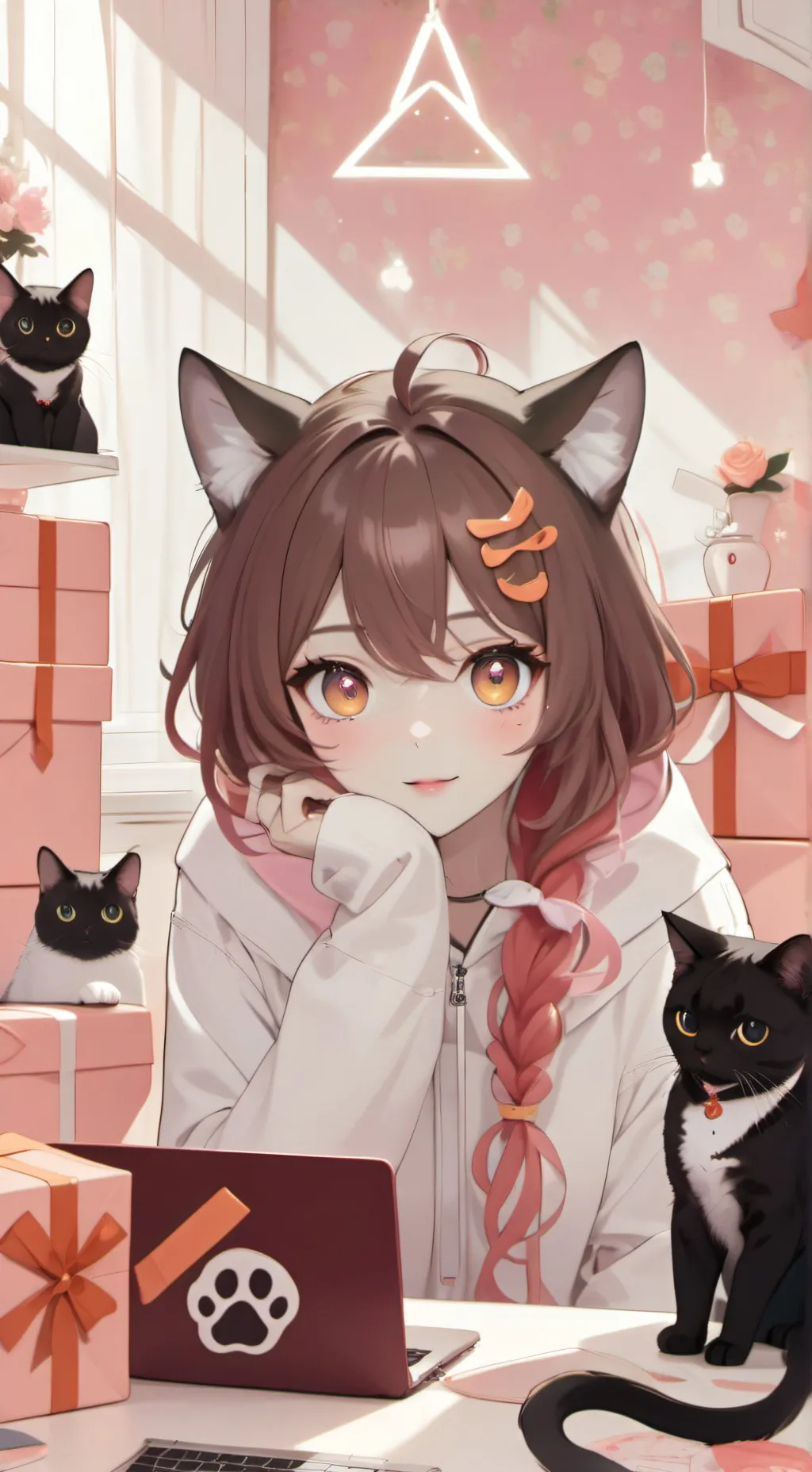 ai character: Pixel background