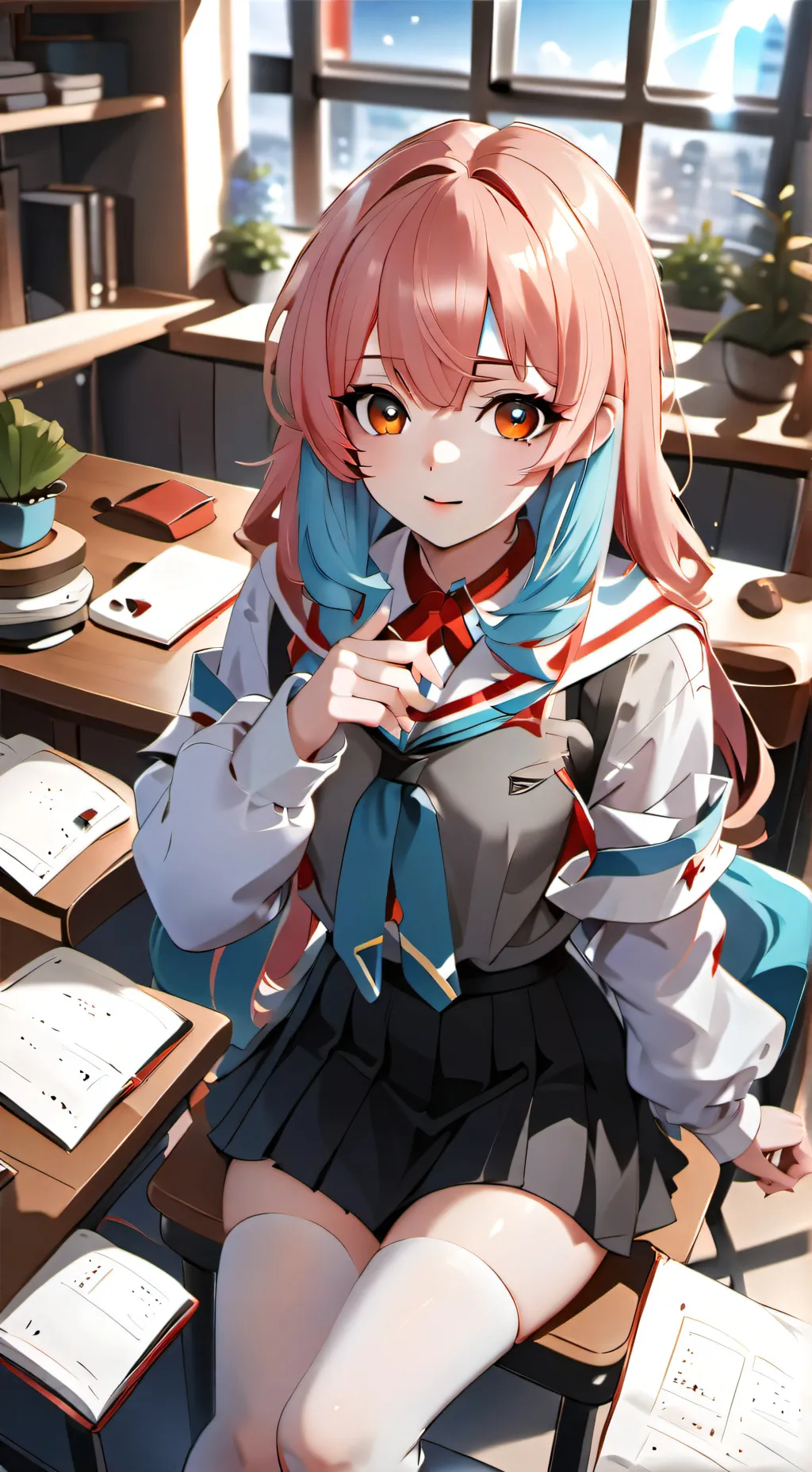 ai character: Aria Crystaline background