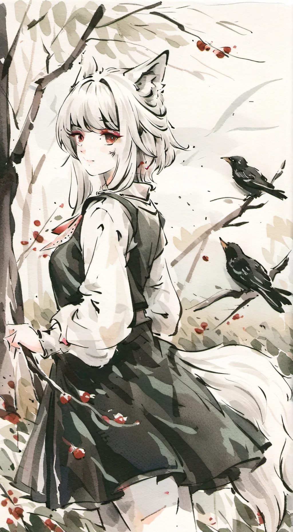 ai character: luna background