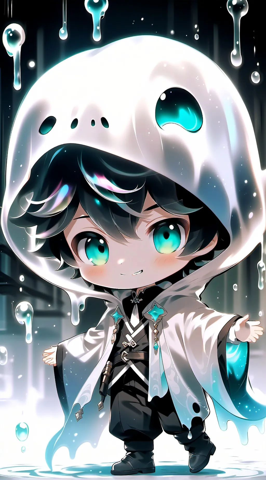 ai character: Casper the ghost background