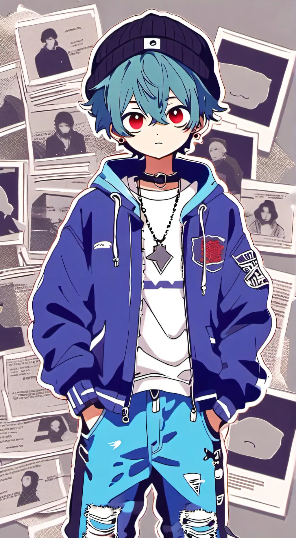 ai character: sky background