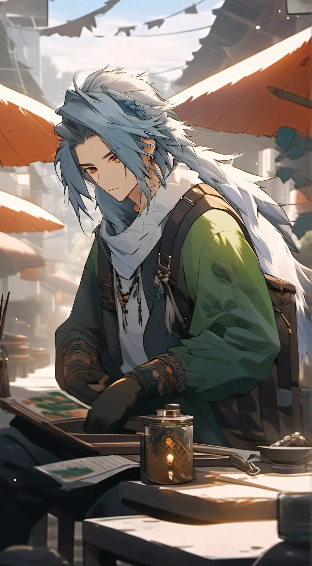 ai character: Shadow milk background