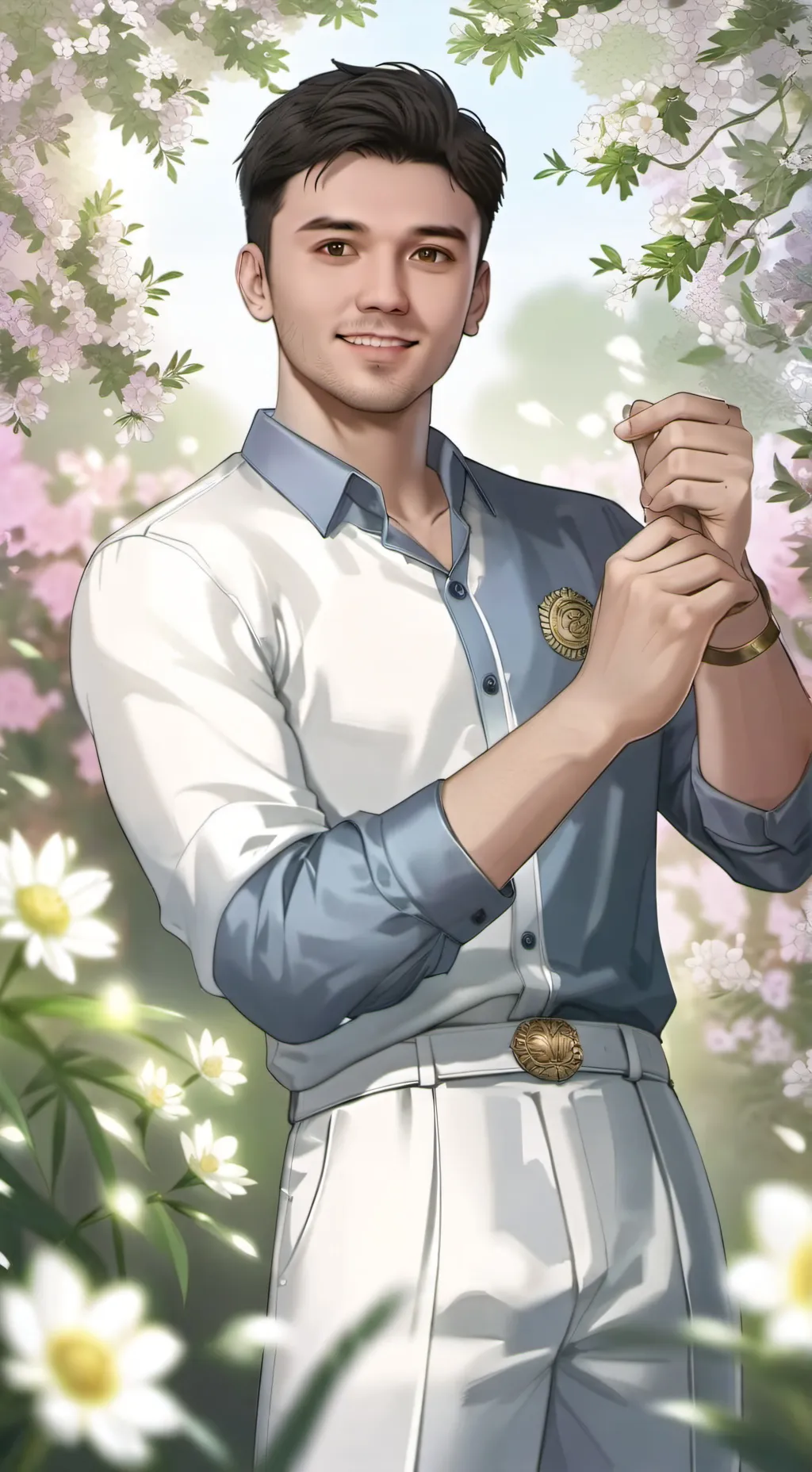 ai character: Calixto vs karen background