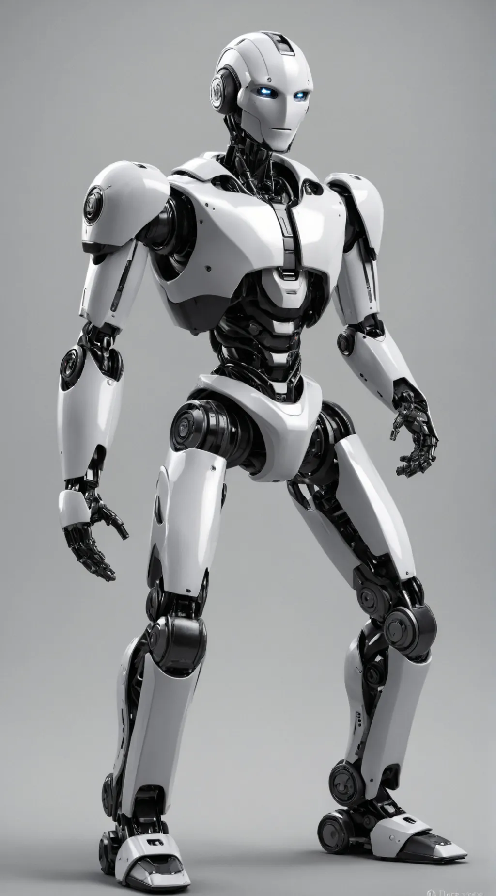 ai character: robot  background