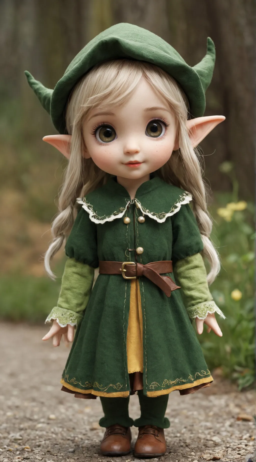 ai character: reindeer Forest background