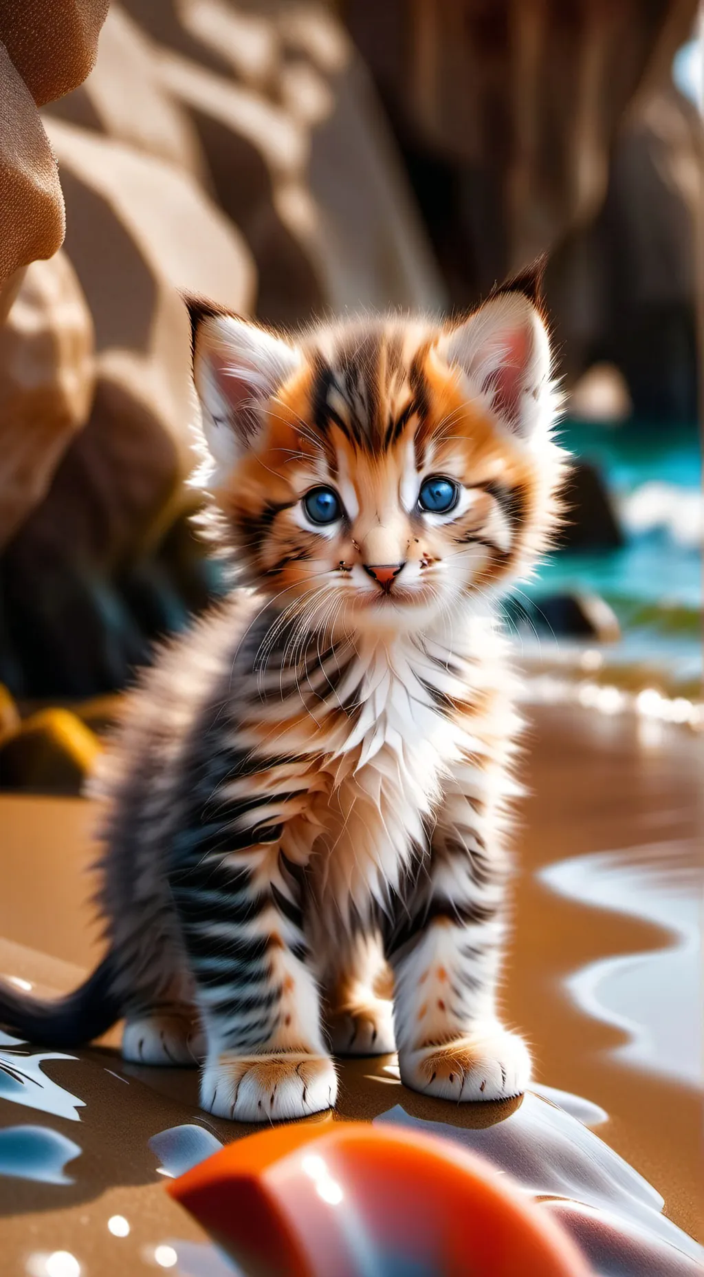 ai character: tropic kitten background
