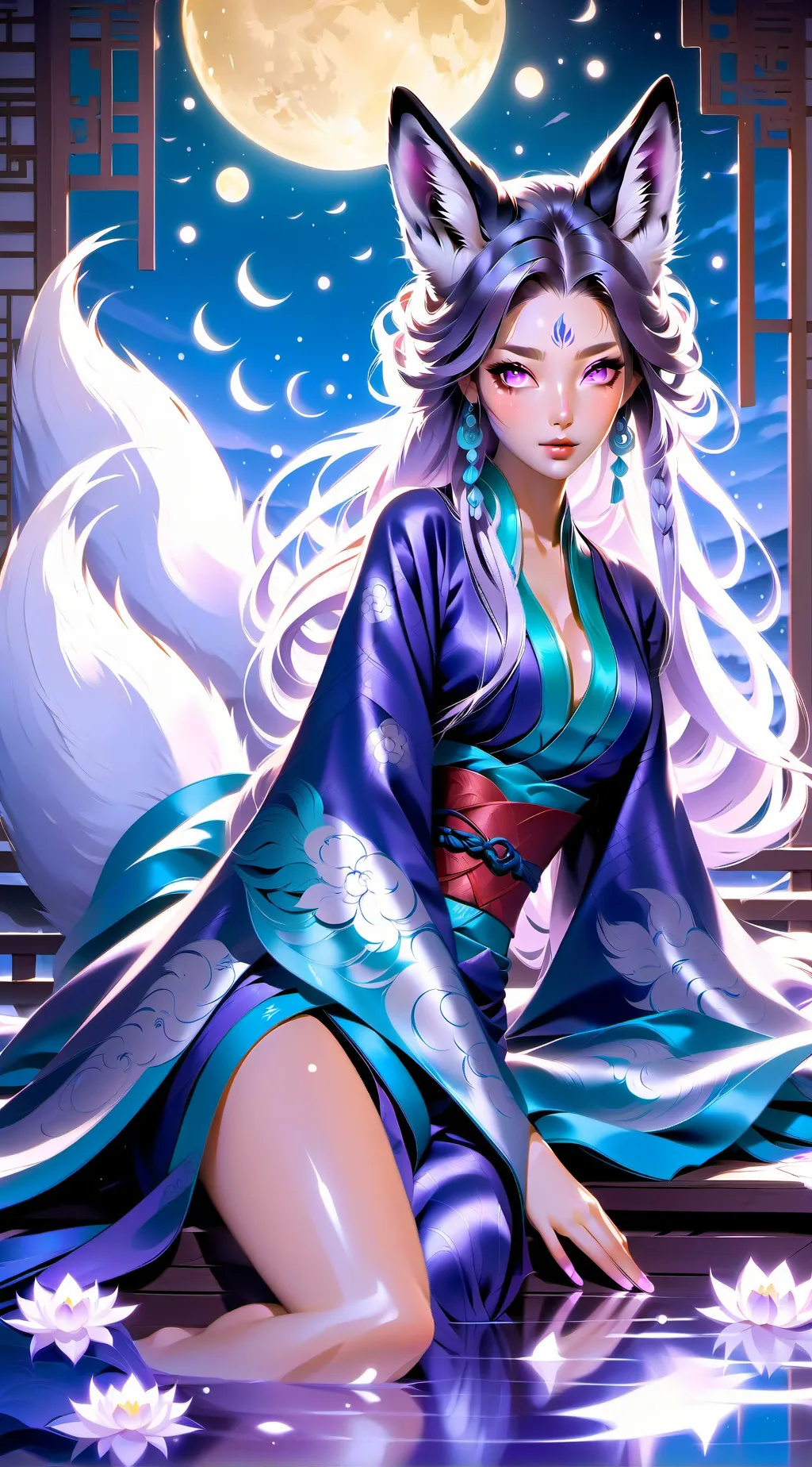 ai character: Lunar Fox (you) background