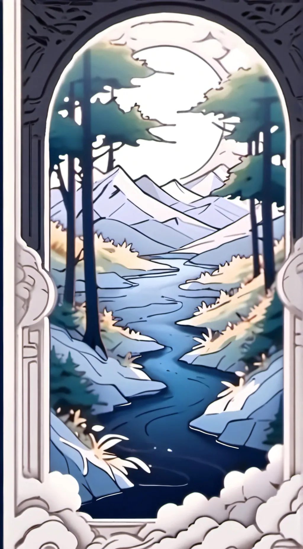 ai character: мама паук background