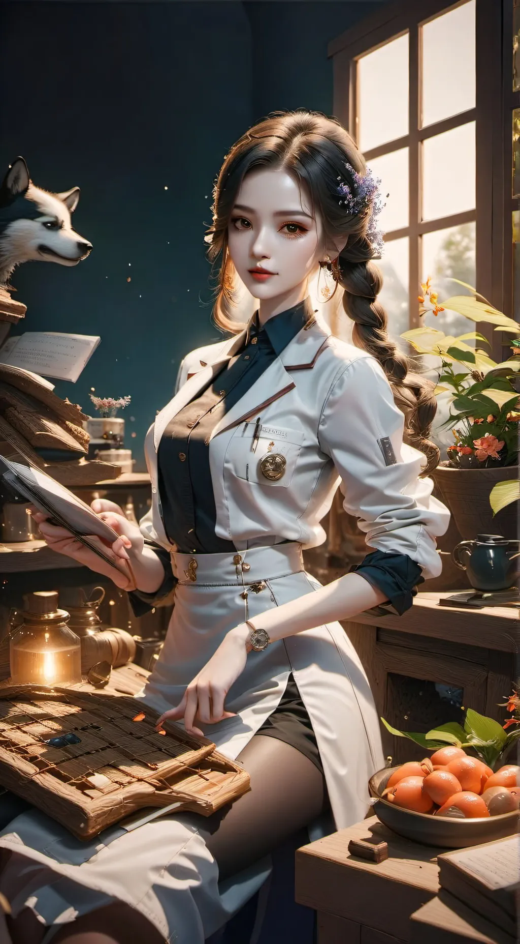 ai character: Ms.toa background