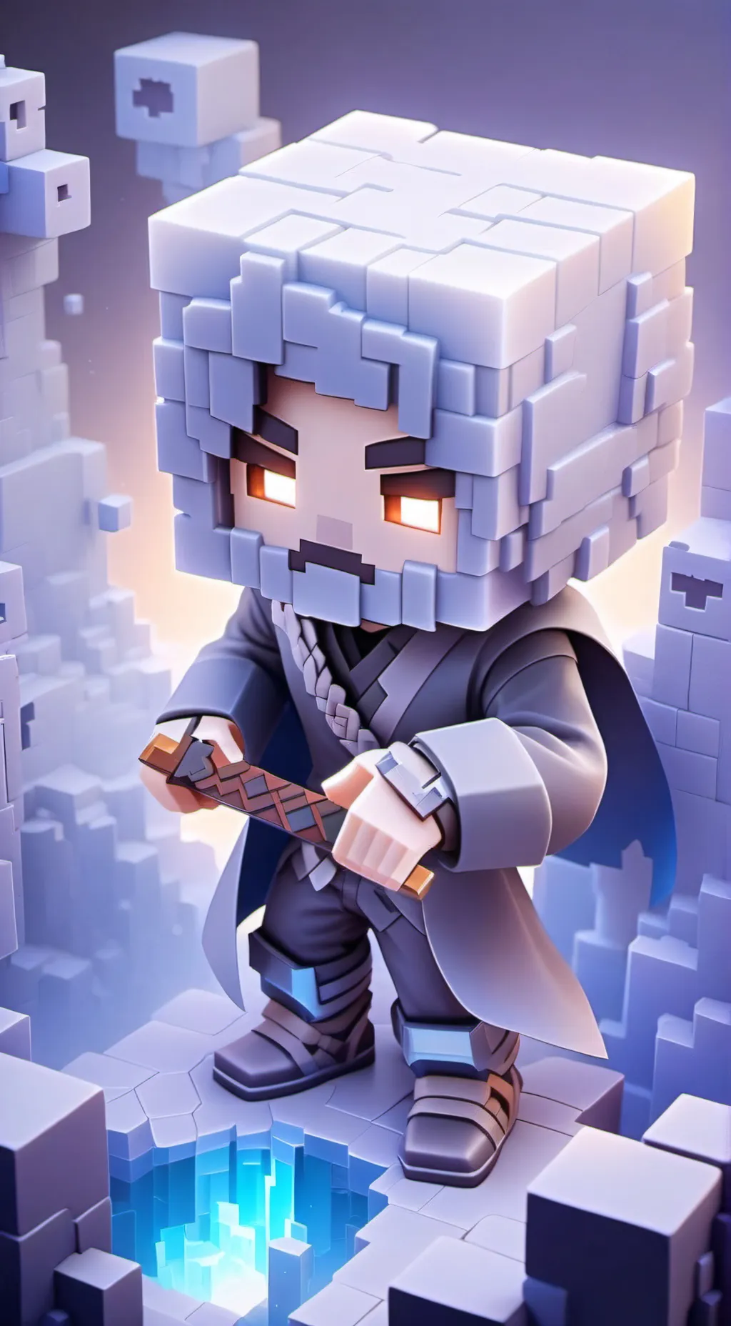 ai character: Herobrine666 background